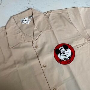 NWT Vintage Mickey Mouse club Disney‎ world camp shirt men's size XL